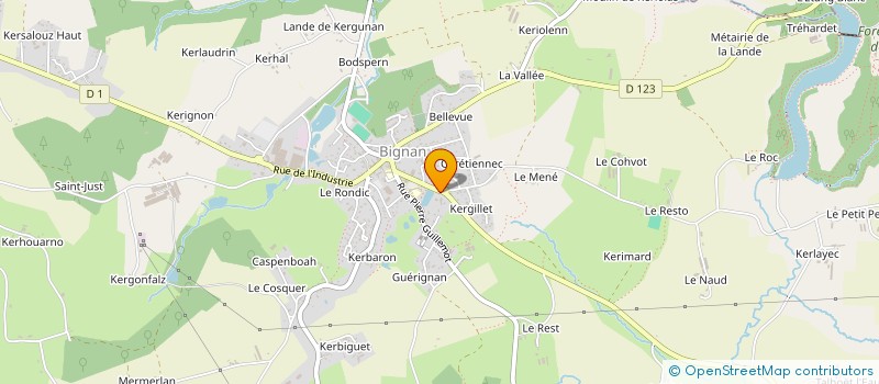 localisation de l'entreprise BIGNAN MULTI-SERVICES PAR ABREVIATION B.M.S.  BIGNAN