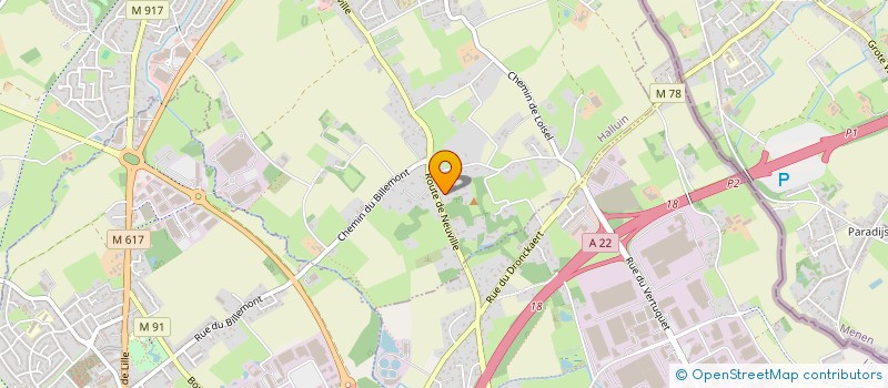 localisation de l'entreprise BIGNETTS  HALLUIN