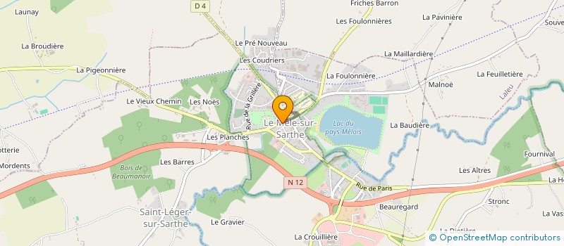 localisation de l'entreprise BIGNON à LE MELE-SUR-SARTHE