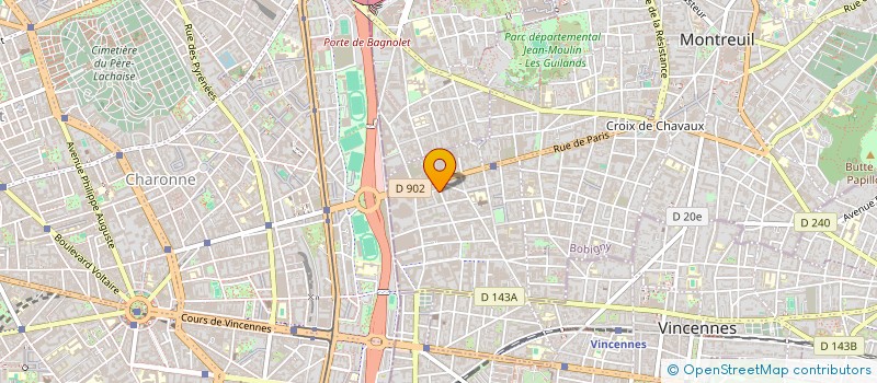 localisation de l'entreprise BIGNON REPROGRAPHIE à MONTREUIL