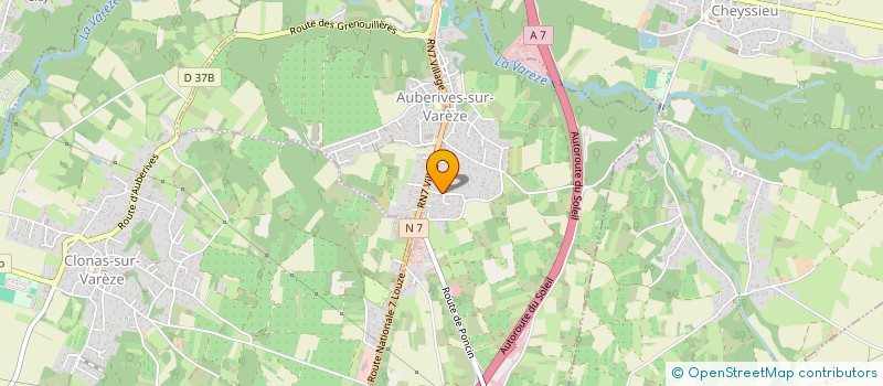 localisation de l'entreprise BIGNONE  AUBERIVES-SUR-VAREZE