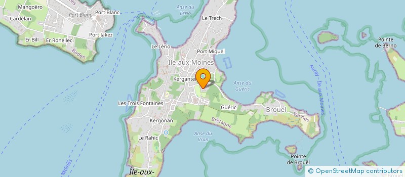 localisation de l'entreprise BIGORNEAUX  ILE-AUX-MOINES