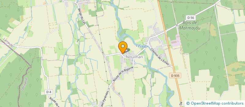 localisation de l'entreprise BIGORRE BOIS CONSTRUCTION  NOUILHAN