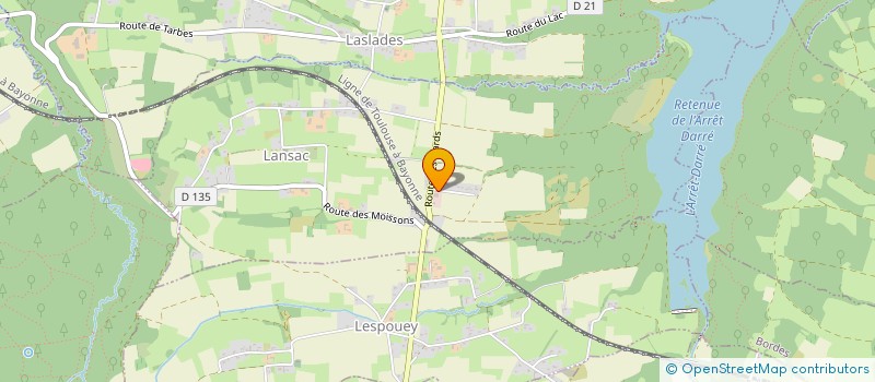 localisation de l'entreprise BIGORRE BOIS ET TRADITION  LANSAC