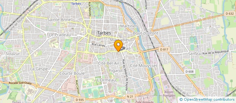 localisation de l'entreprise BIGORRE ECHAPPEMENT à TARBES