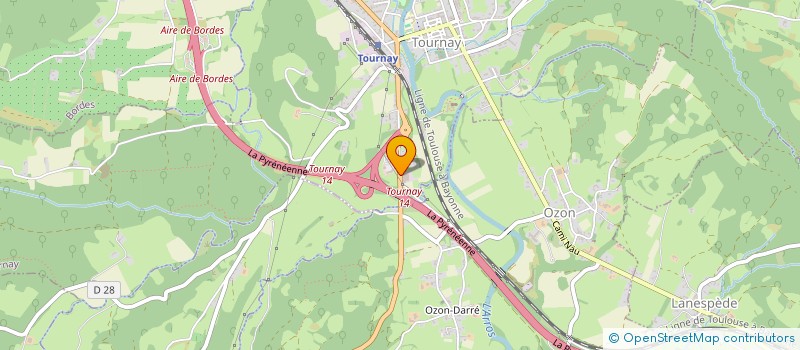 localisation de l'entreprise BIGORRE FOREST  TOURNAY