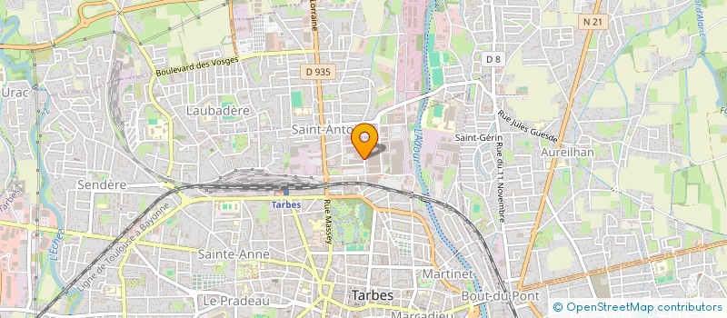 localisation de l'entreprise BIGORRE ORTHOPEDIE  AUREILHAN