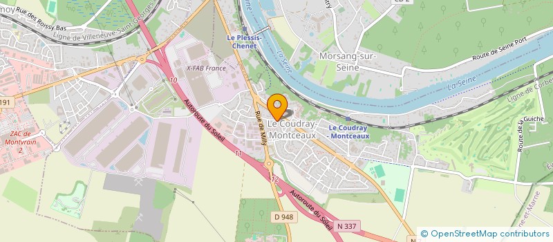 localisation de l'entreprise BIGOT  LE COUDRAY-MONTCEAUX