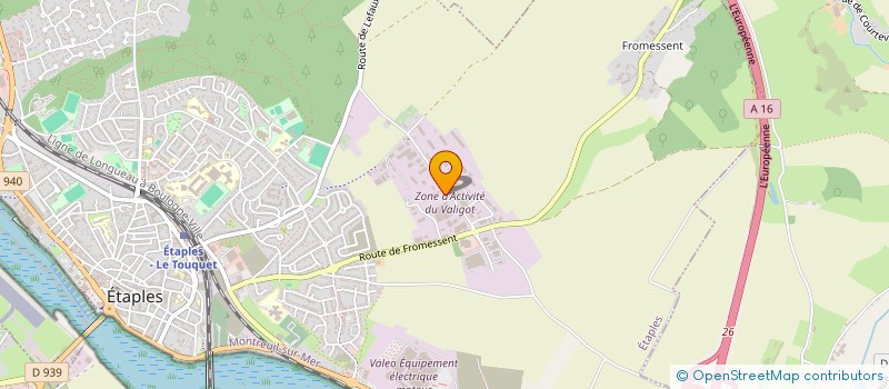 localisation de l'entreprise BIGOT MATERIAUX SA à ETAPLES