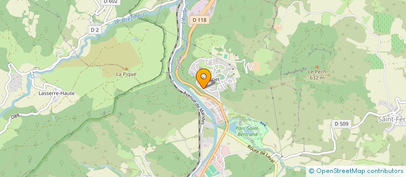 localisation de l'entreprise BIGOU IMMOBILIER à QUILLAN