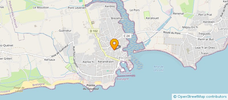 localisation de l'entreprise BIGOUD'INVEST  PLOBANNALEC-LESCONIL