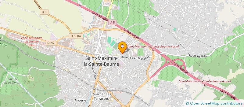 localisation de l'entreprise BIGOUDI HOLDING à SAINT-MAXIMIN-LA-SAINTE-BAUME