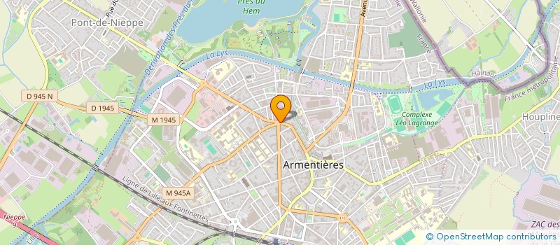 localisation de l'entreprise BIGOUDIME  ARMENTIERES