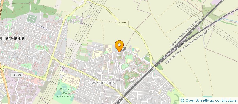 localisation de l'entreprise BIGOUDIN  VILLIERS-LE-BEL