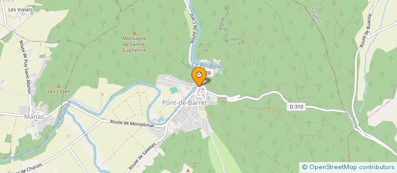 localisation de l'entreprise BIGRE !  PONT-DE-BARRET