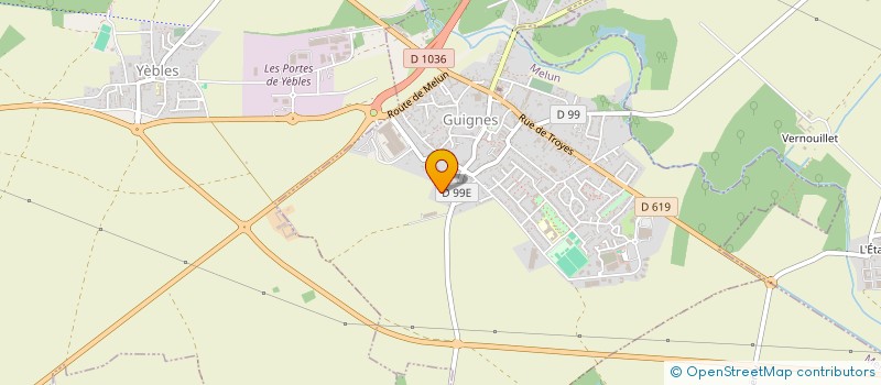 localisation de l'entreprise BIGROCK VTC  GUIGNES