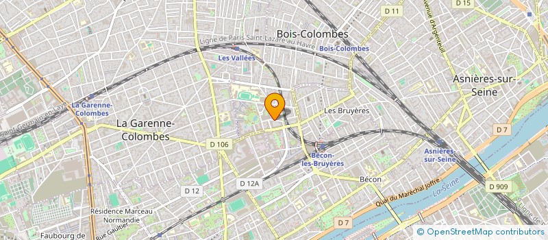 localisation de l'entreprise BIGSYS à BOIS-COLOMBES