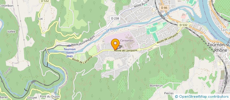 localisation de l'entreprise BIGUAIRE à TOURNON-SUR-RHONE