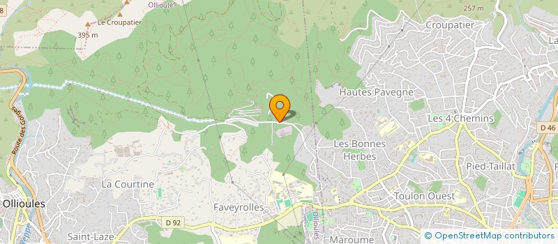 localisation de l'entreprise BIGUP INVESTISSEMENTS à OLLIOULES