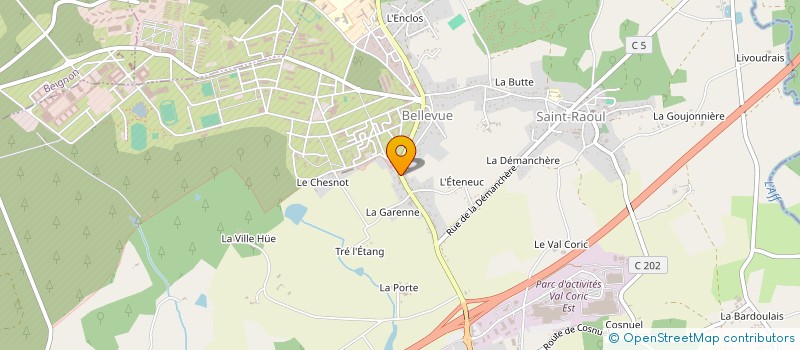 localisation de l'entreprise BIHAN SIKORA  GUER