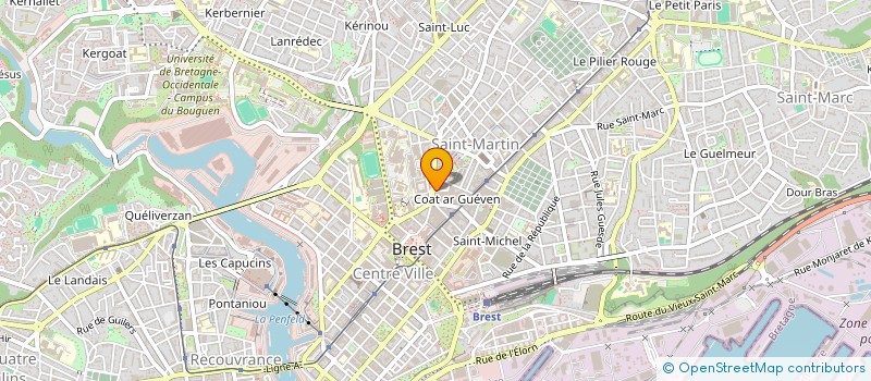 localisation de l'entreprise BIHANNIC BOUCHON à BREST