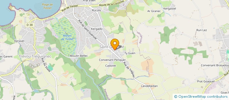 localisation de l'entreprise BIHANNIC MICHEL ET YANN  TREVOU-TREGUIGNEC