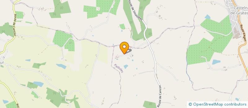 localisation de l'entreprise BIHET  PAILLOLES