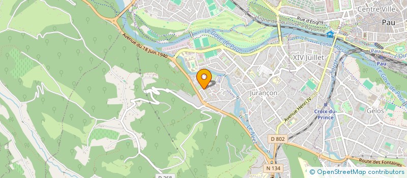 localisation de l'entreprise BIHOTZ à PAU