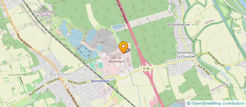 localisation de l'entreprise BIHR à BARTENHEIM