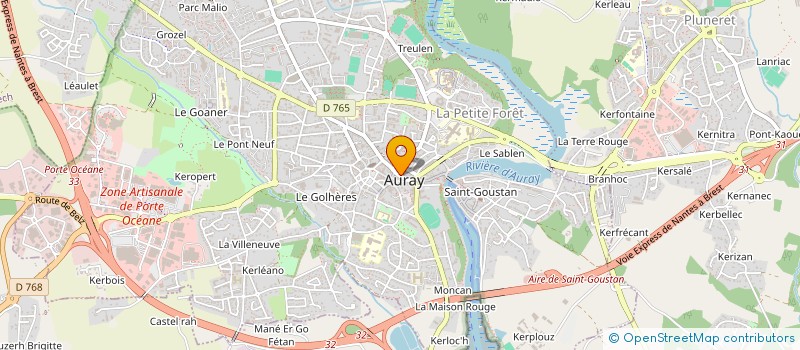 localisation de l'entreprise BIJAGUI à AURAY