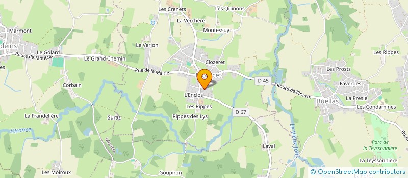 localisation de l'entreprise BIJEMAT  MONTCET