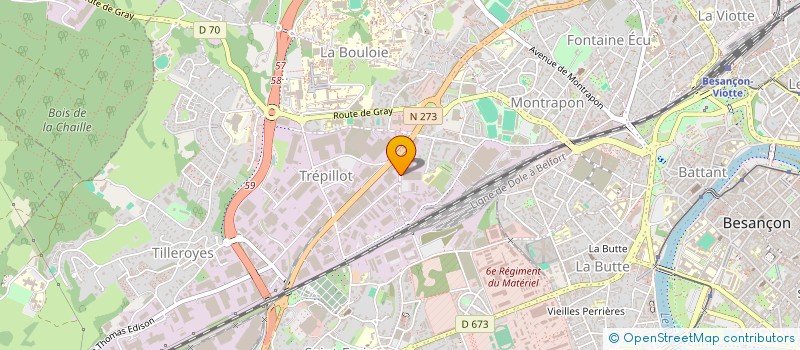 localisation de l'entreprise BIJOO.COM  BESANCON