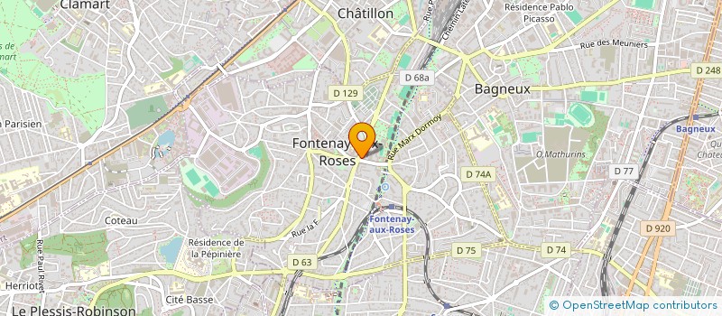 localisation de l'entreprise BIJOUTERIE ART D'OR à FONTENAY-AUX-ROSES