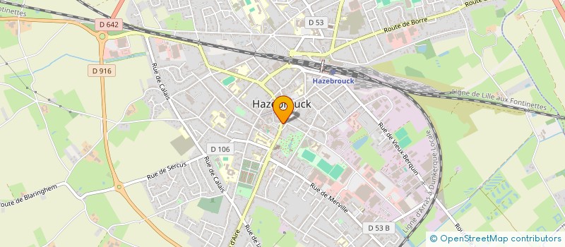 localisation de l'entreprise BIJOUTERIE B.DOOLAEGHE à HAZEBROUCK