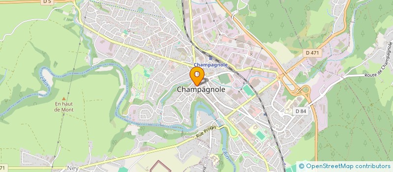 localisation de l'entreprise BIJOUTERIE BENGLER à CHAMPAGNOLE