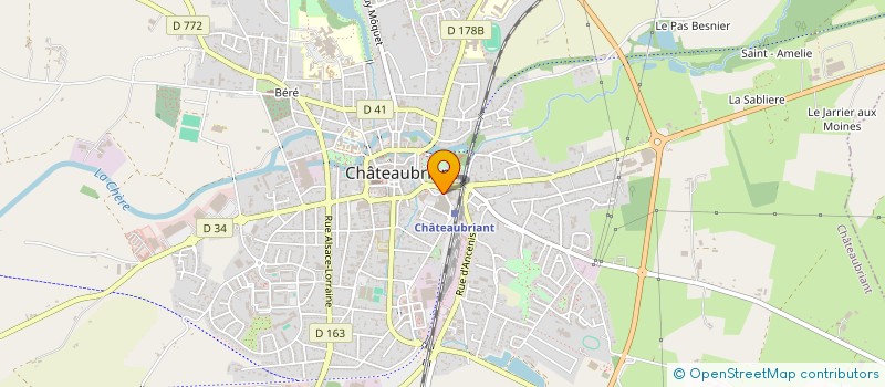 localisation de l'entreprise BIJOUTERIE BOBARD à CHATEAUBRIANT