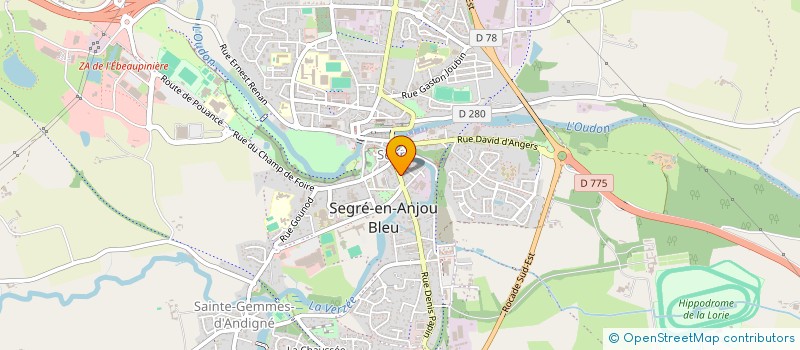 localisation de l'entreprise BIJOUTERIE BOBARD FRANCK à SEGRE-EN-ANJOU BLEU