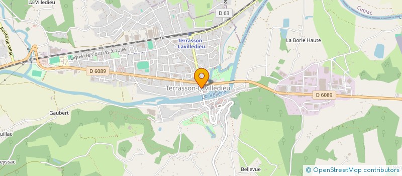 localisation de l'entreprise BIJOUTERIE BONNEFOND  TERRASSON-LAVILLEDIEU