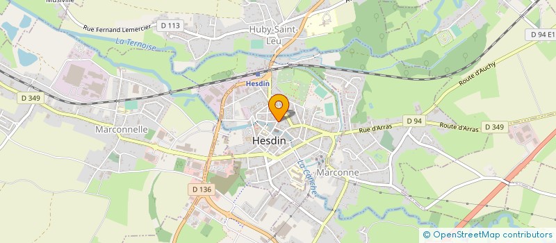 localisation de l'entreprise BIJOUTERIE BOURION à HESDIN