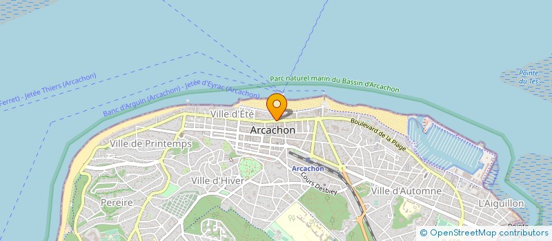 localisation de l'entreprise BIJOUTERIE BUSQUET à ARCACHON