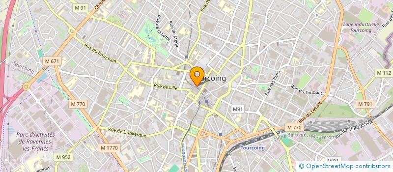 localisation de l'entreprise BIJOUTERIE CALLENS ET FILS à TOURCOING