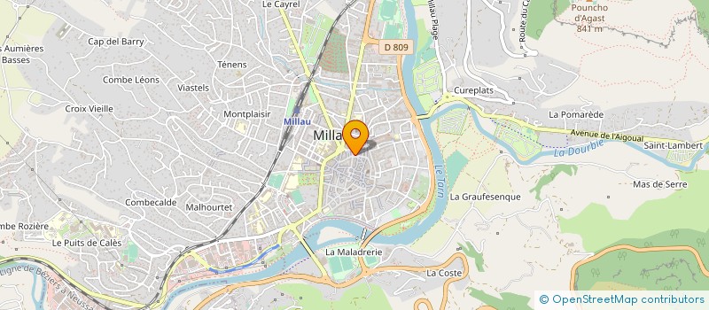 localisation de l'entreprise BIJOUTERIE CANAC  MILLAU