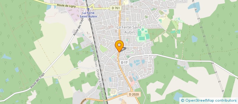 localisation de l'entreprise BIJOUTERIE CLEMENTINE à LA FERTE SAINT-AUBIN