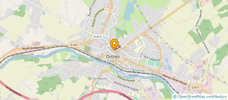 localisation de l'entreprise BIJOUTERIE DARRIGRAND à ORTHEZ