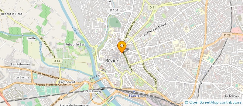 localisation de l'entreprise BIJOUTERIE DES ALLEES  BEZIERS