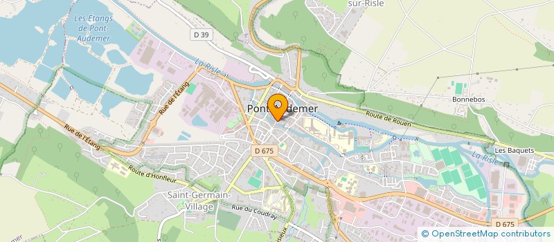 localisation de l'entreprise BIJOUTERIE DES FIANCES à PONT-AUDEMER