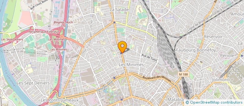 localisation de l'entreprise BIJOUTERIE DES MINIMES à TOULOUSE