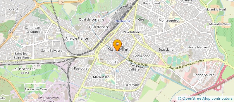 localisation de l'entreprise BIJOUTERIE DU PALAIS à NARBONNE