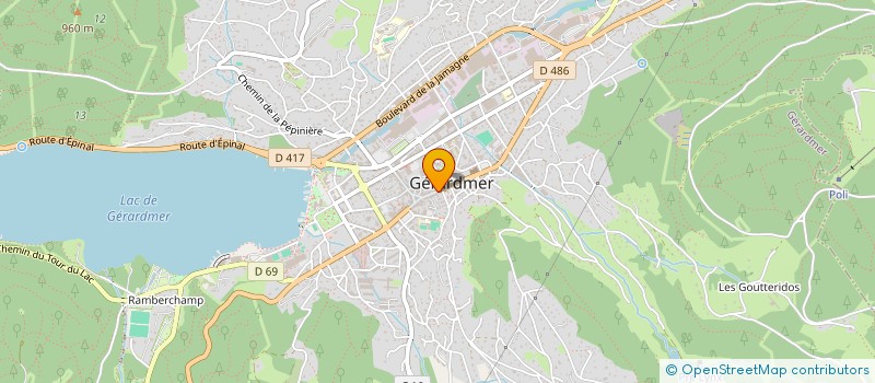 localisation de l'entreprise BIJOUTERIE DURAND SARL JLDC à GERARDMER