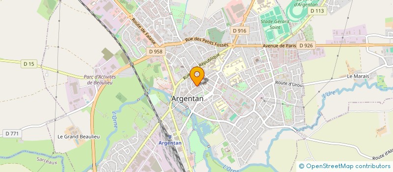 localisation de l'entreprise BIJOUTERIE FLAMENT à ARGENTAN